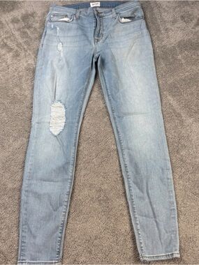 Hudson Jeans Light Blue Distressed Skinny Jeans